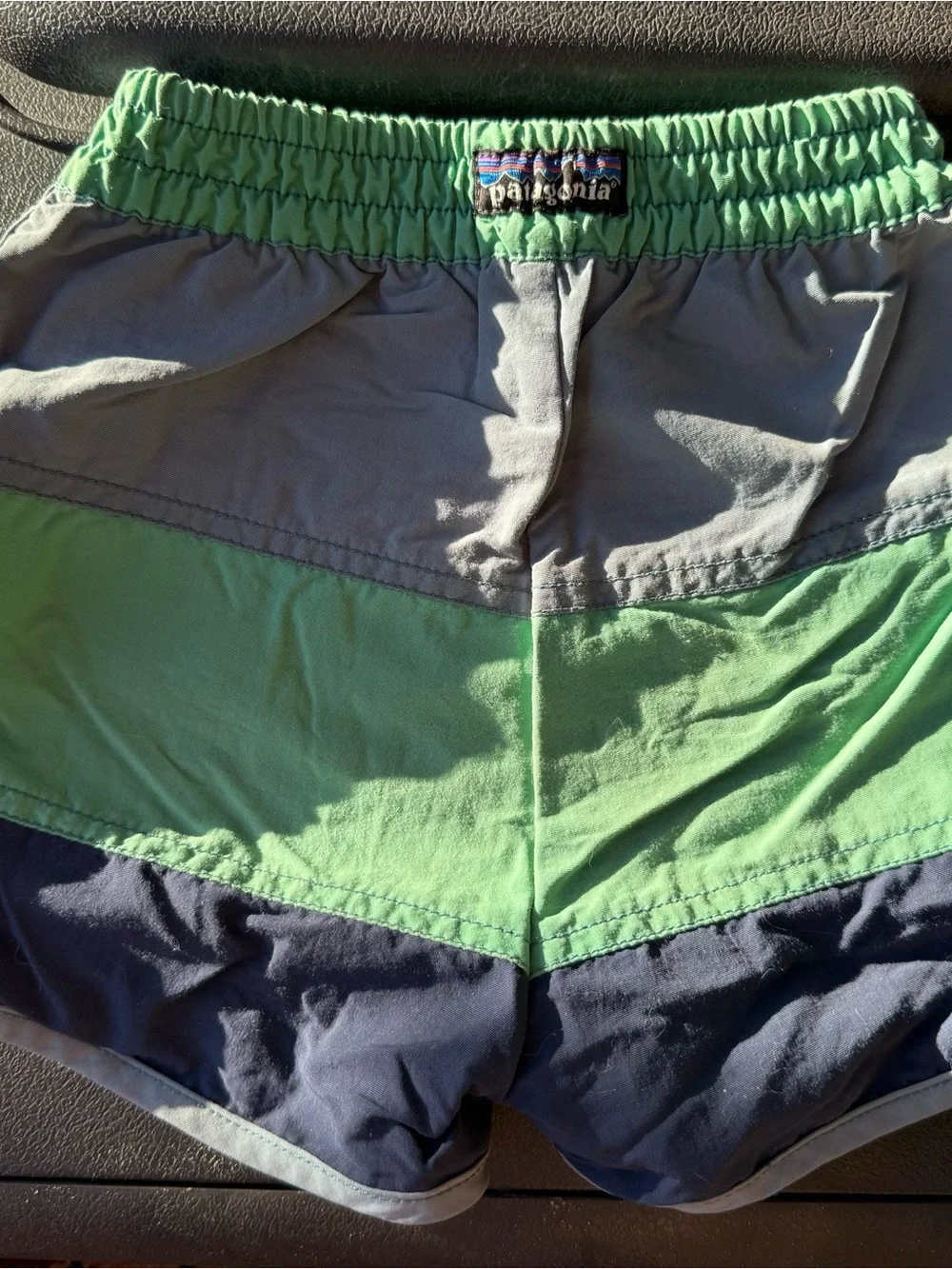 PATAGONIA Grey/Blue, Green, Dark Blue Colorblock Shorts